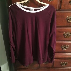 VS PINK burgundy long sleeve